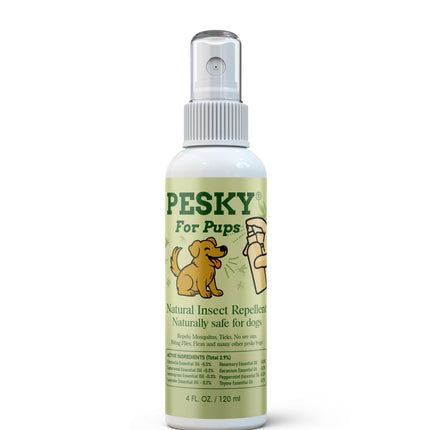 🐶 PESKY® for Pups Plant-Based Insect Deterrent Spray for Dogs 2oz