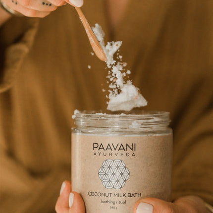 Coconut Milk Bath | Ayurvedic Herbal Soaking Ritual for Skin & Spirit