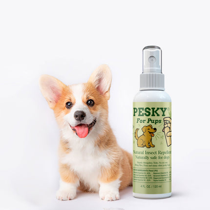 🐶 PESKY® for Pups Plant-Based Insect Deterrent Spray for Dogs 2oz