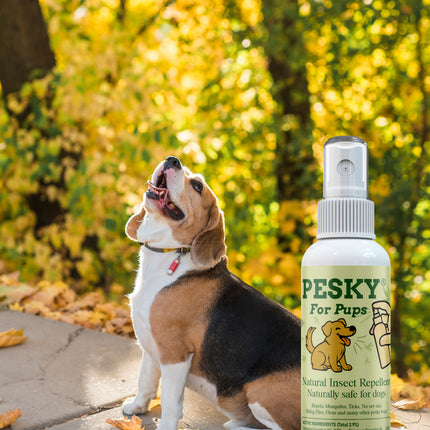 🐶 PESKY® for Pups Plant-Based Insect Deterrent Spray for Dogs 2oz